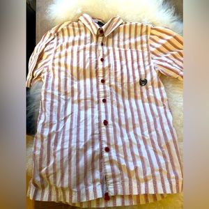 EUC 9/10 Vintage ECKO short sleeve youth casual button down in SZ L!!